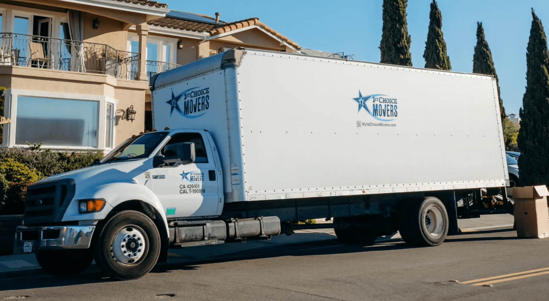1st Choice Movers moving truck