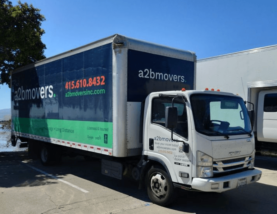 A2B Movers San Francisco moving truck