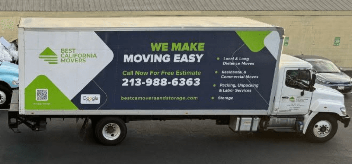 Best California Movers moving truck