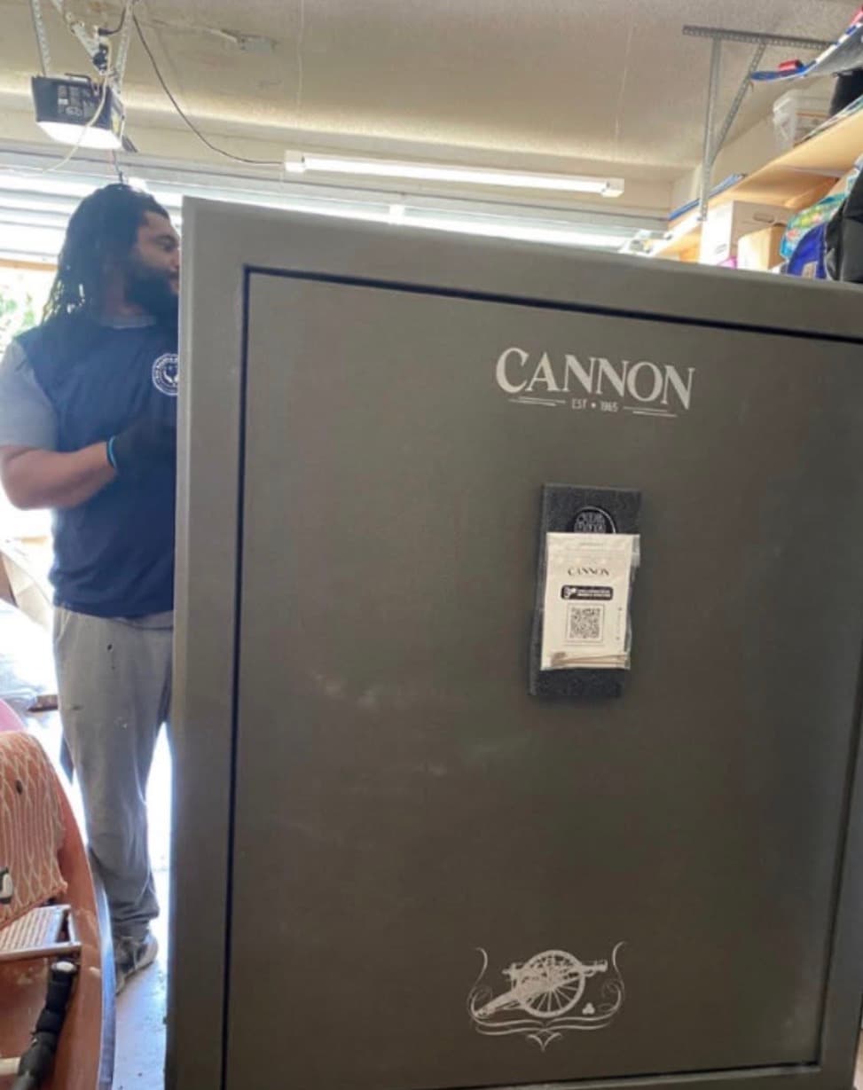 Moving a Cannon gun safe from a garage