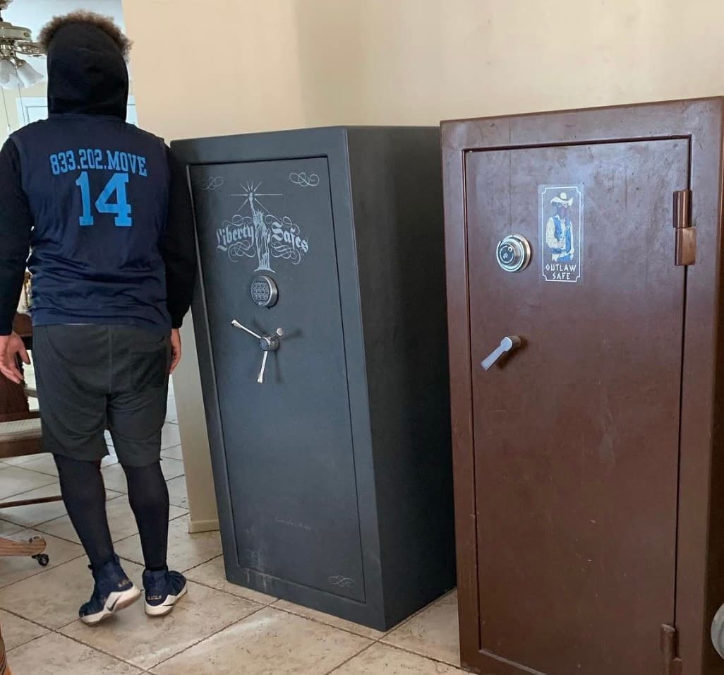 Liberty Safes and Outlaw Safe moved into a home