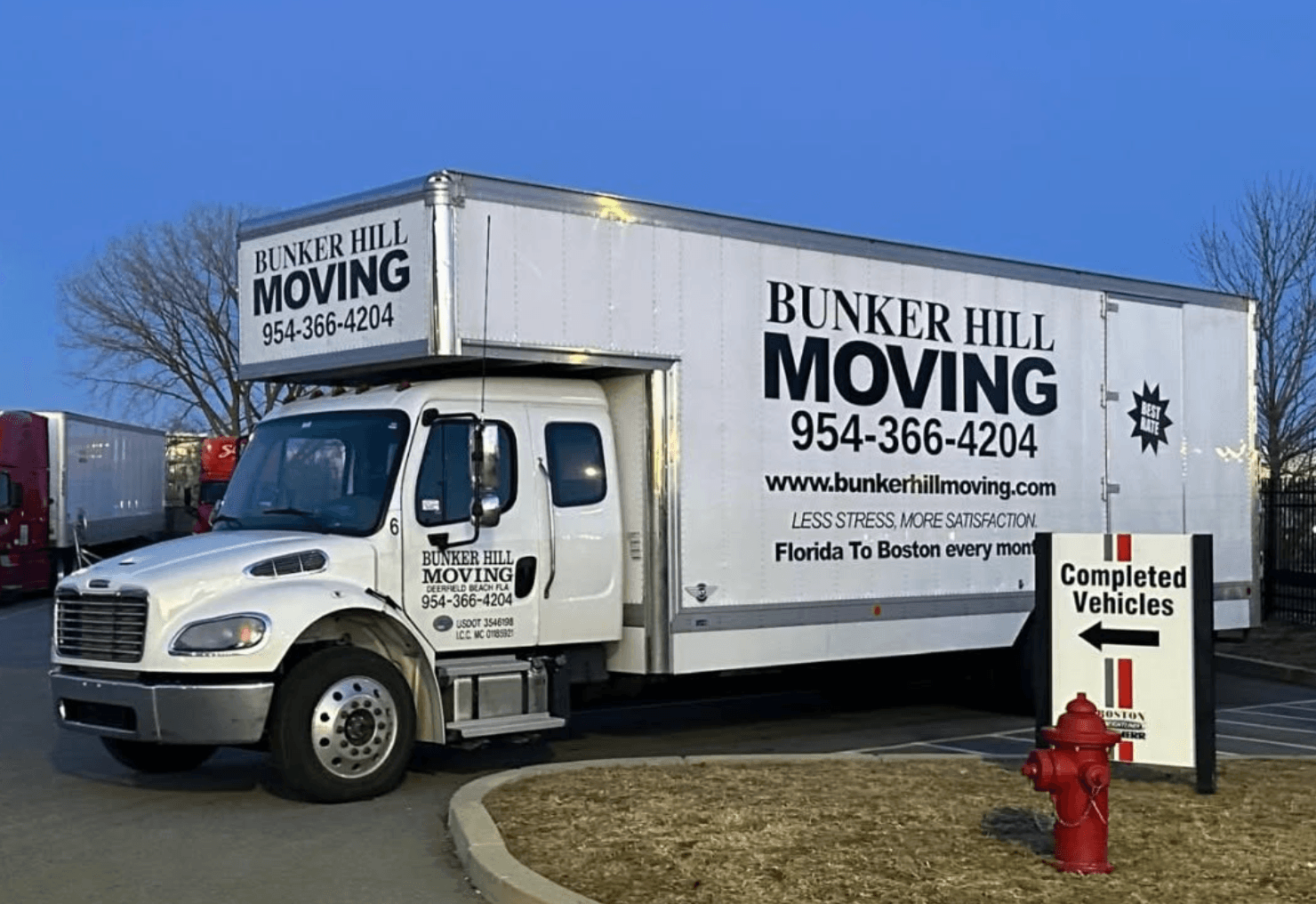 Bunker Hill Moving Company moving truck