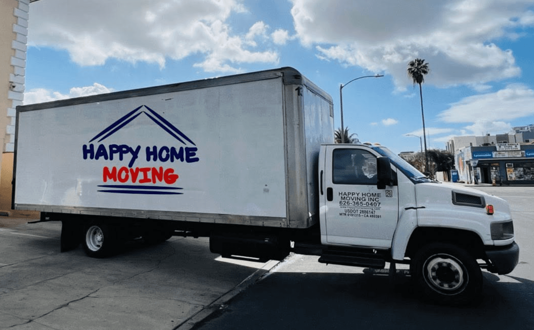 Happy Home Moving moving truck