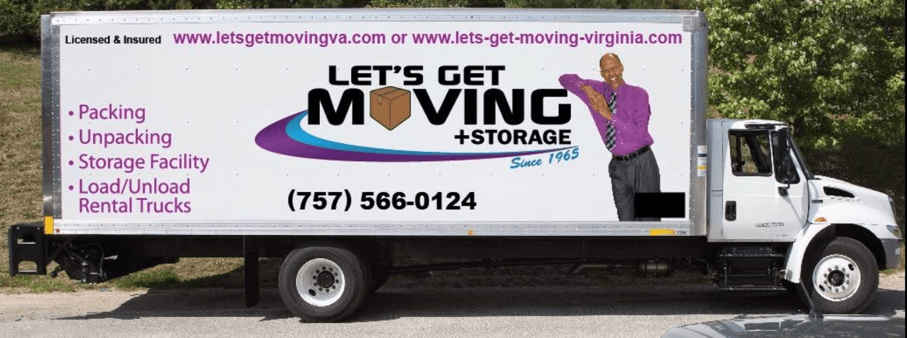 Let's Get Moving + Storage moving truck