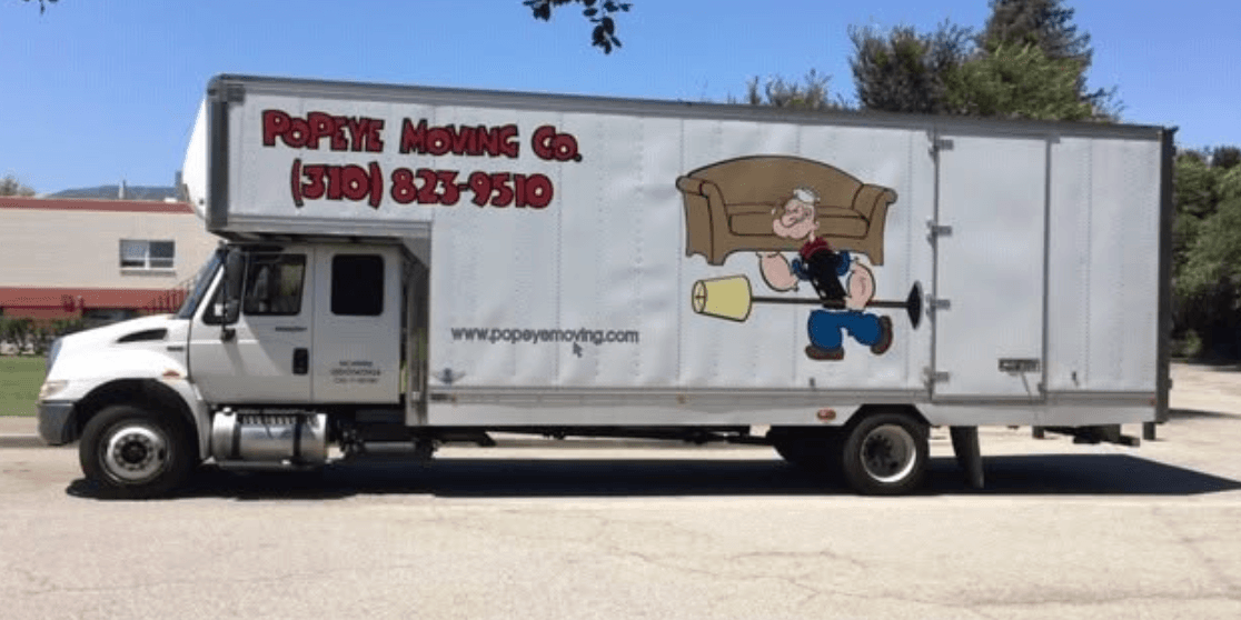 Popeye Moving Co moving truck