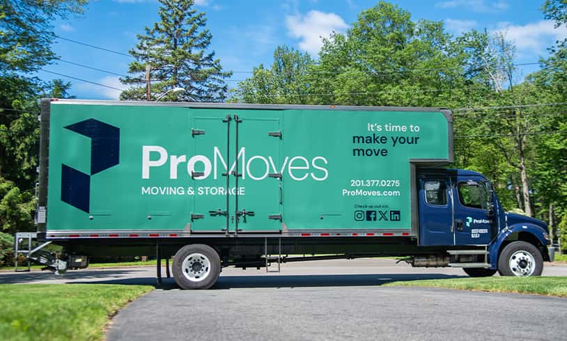 ProMoves Moving and Storage branded truck