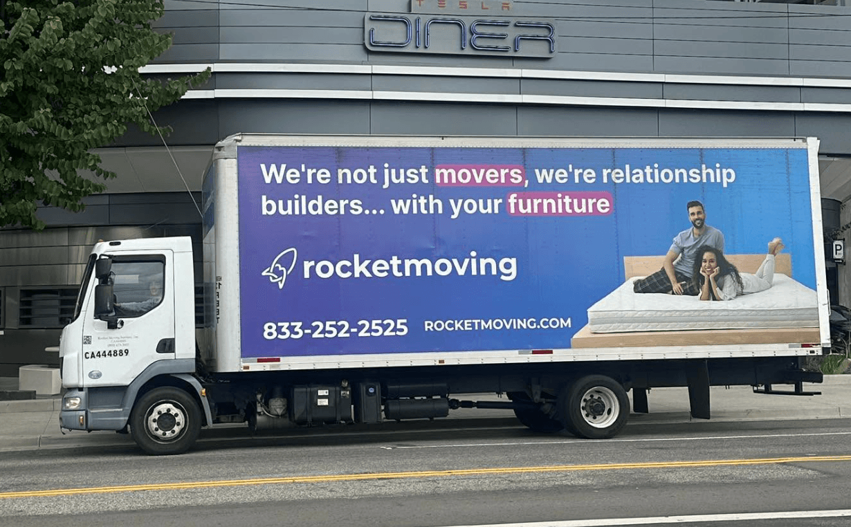 Rocket Moving Services moving truck