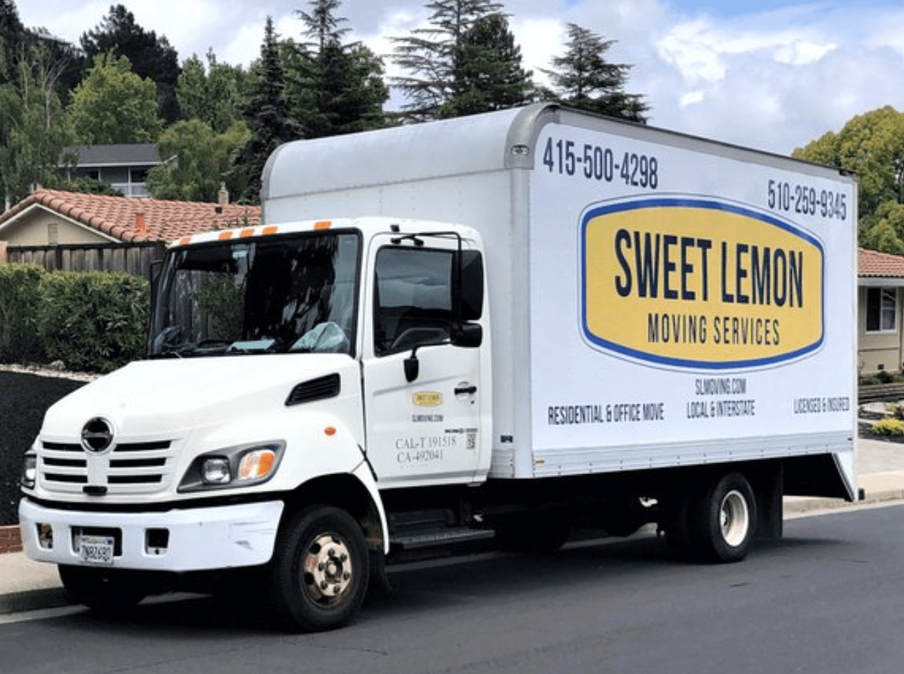 Sweet Lemon Moving Services moving truck