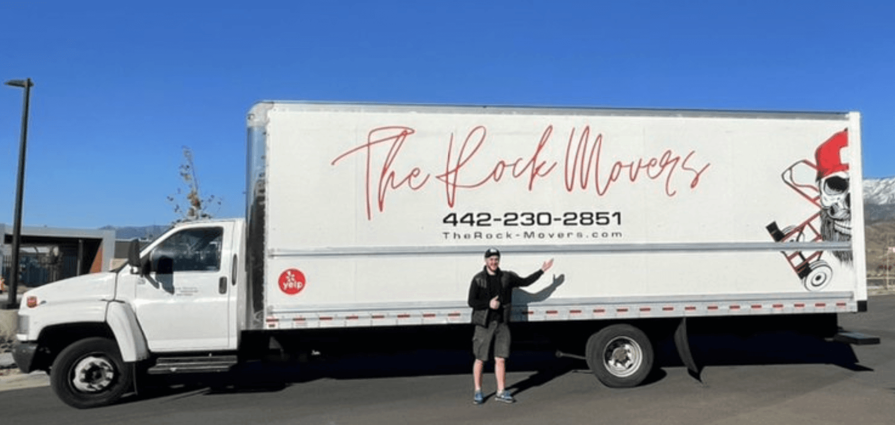 The Rock Movers moving truck