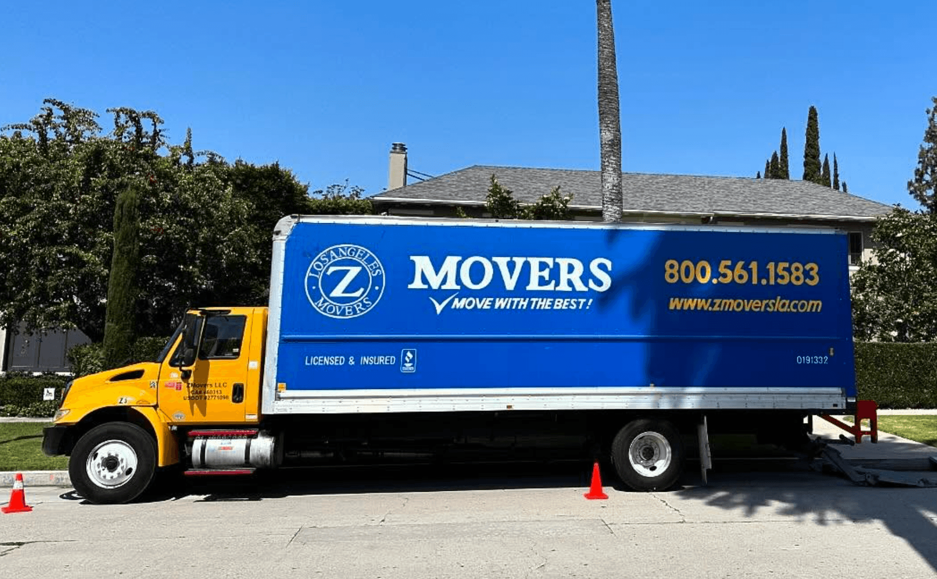 Z Movers LA moving truck