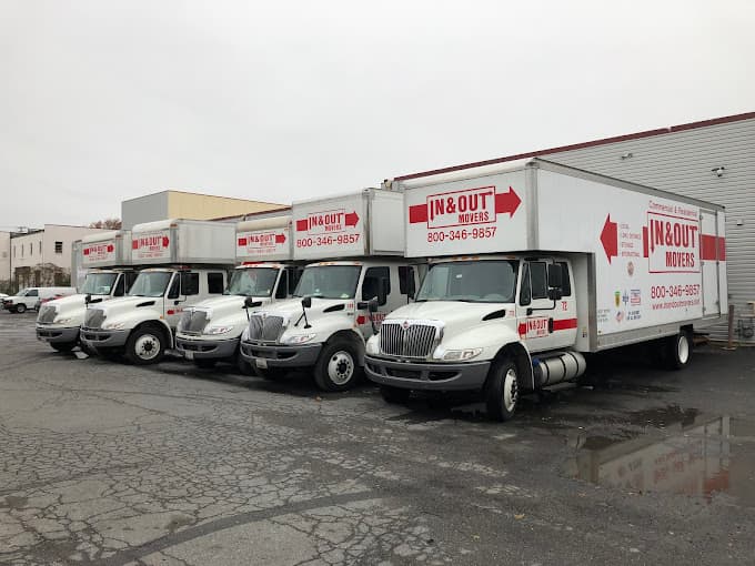 In and Out Movers moving truck