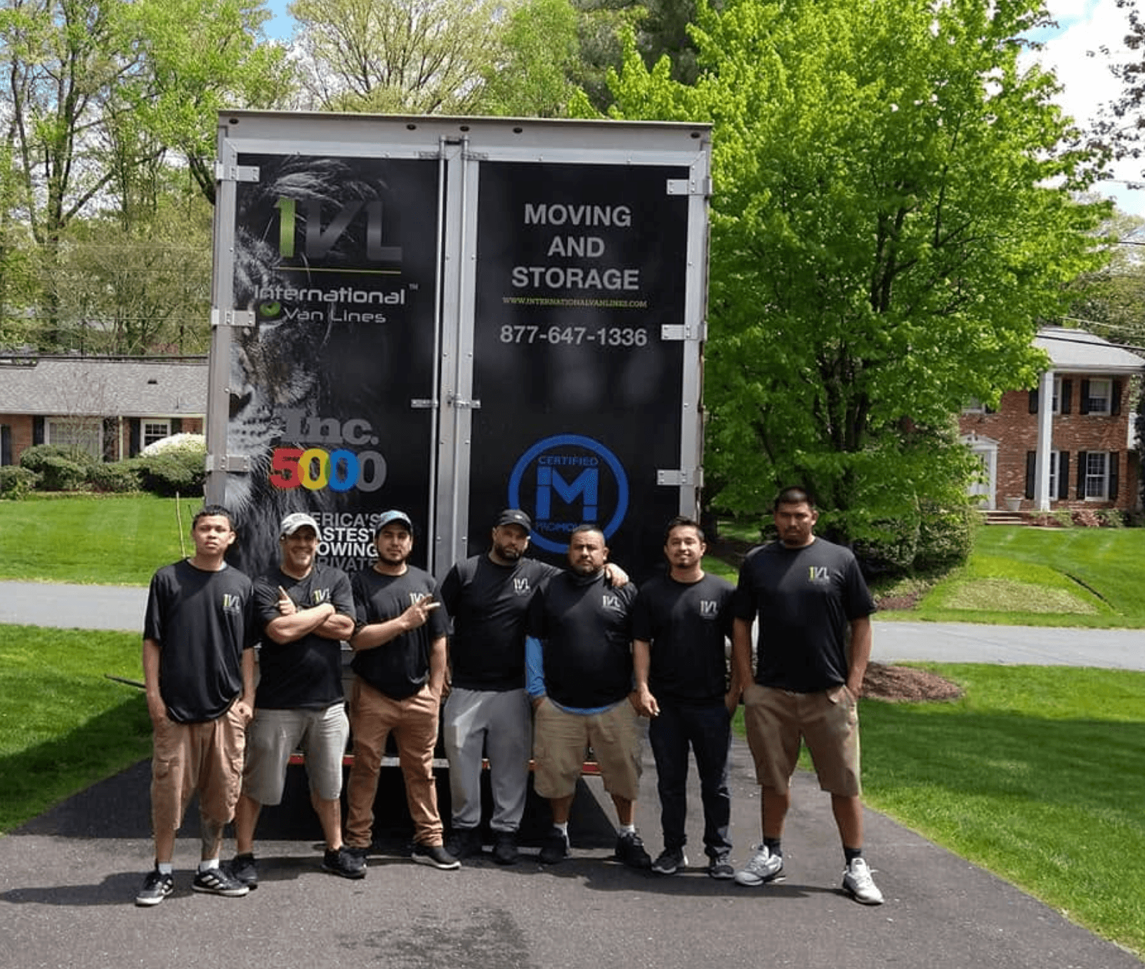 IVL crew with truck on residential job