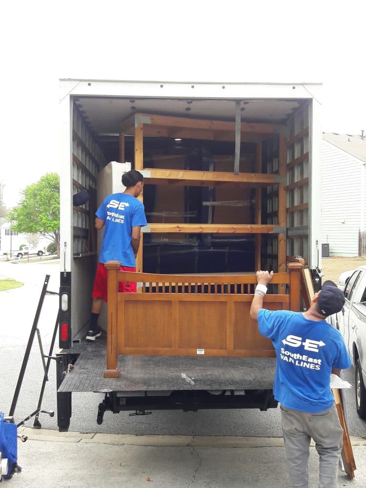 Crew loading furniture