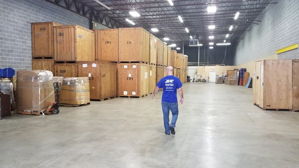 Climate-controlled storage warehouse