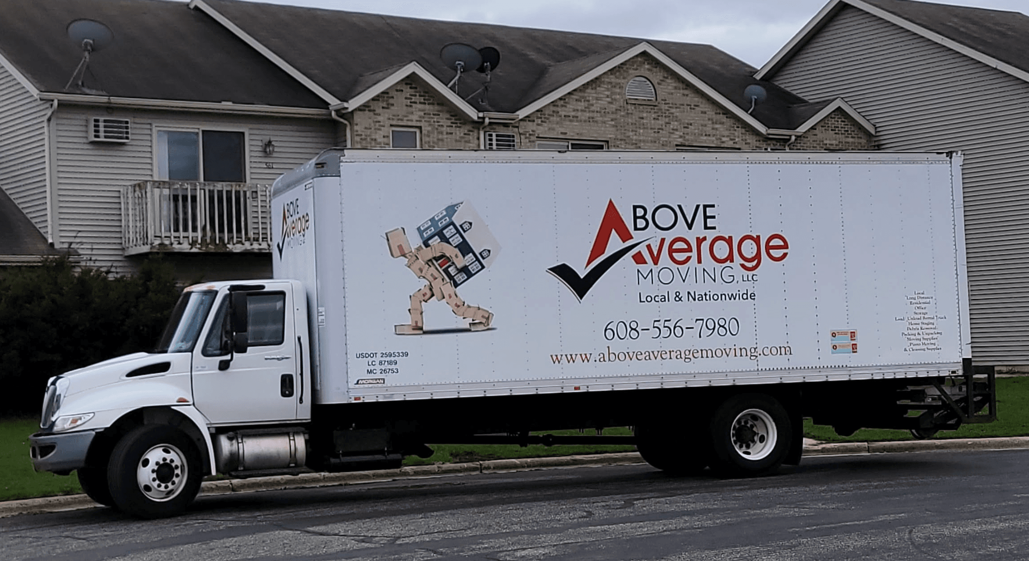 Above Average Moving LLC moving truck