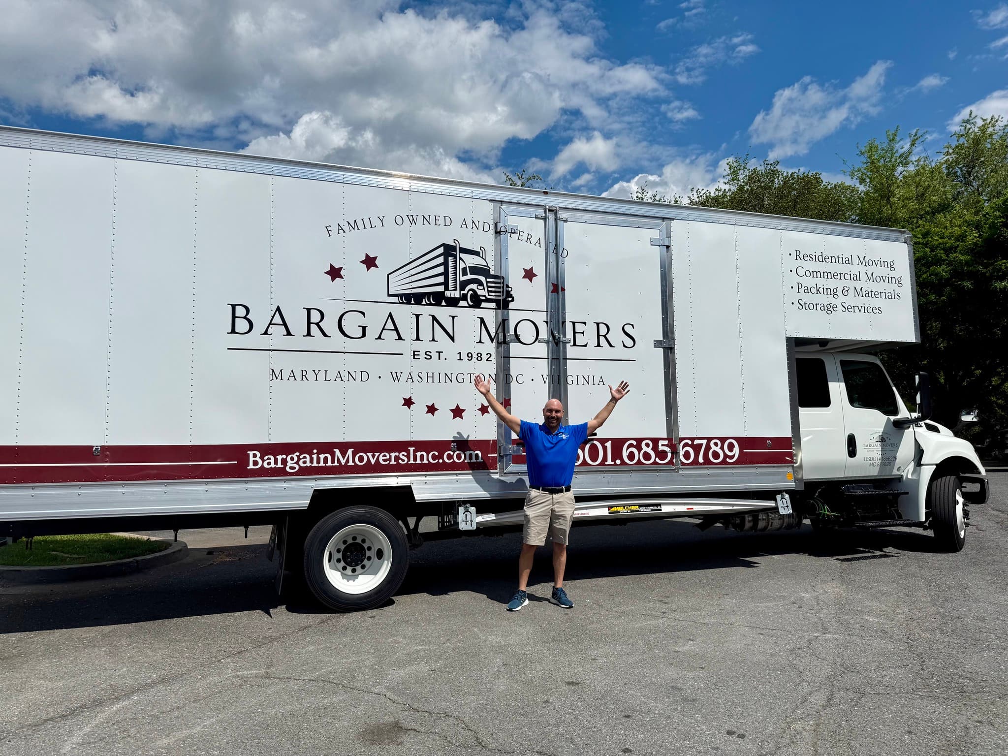 Bargain Movers moving truck