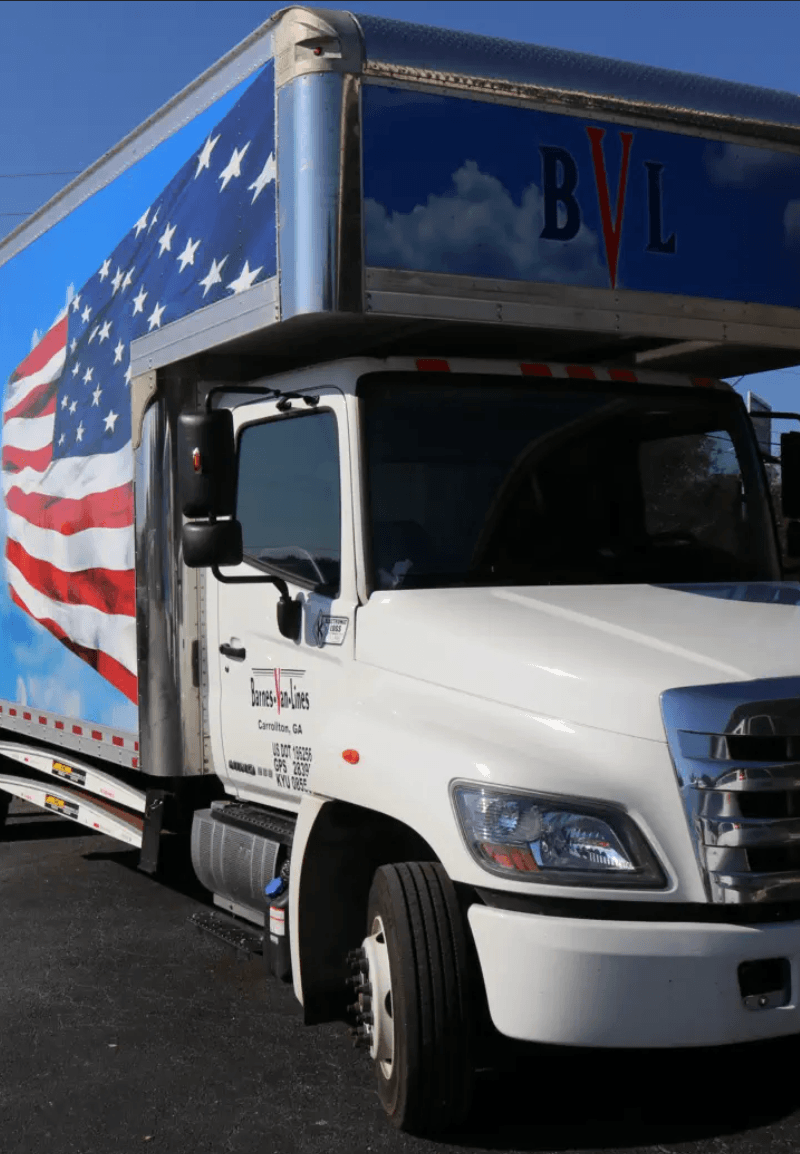 Barnes Van Lines moving truck