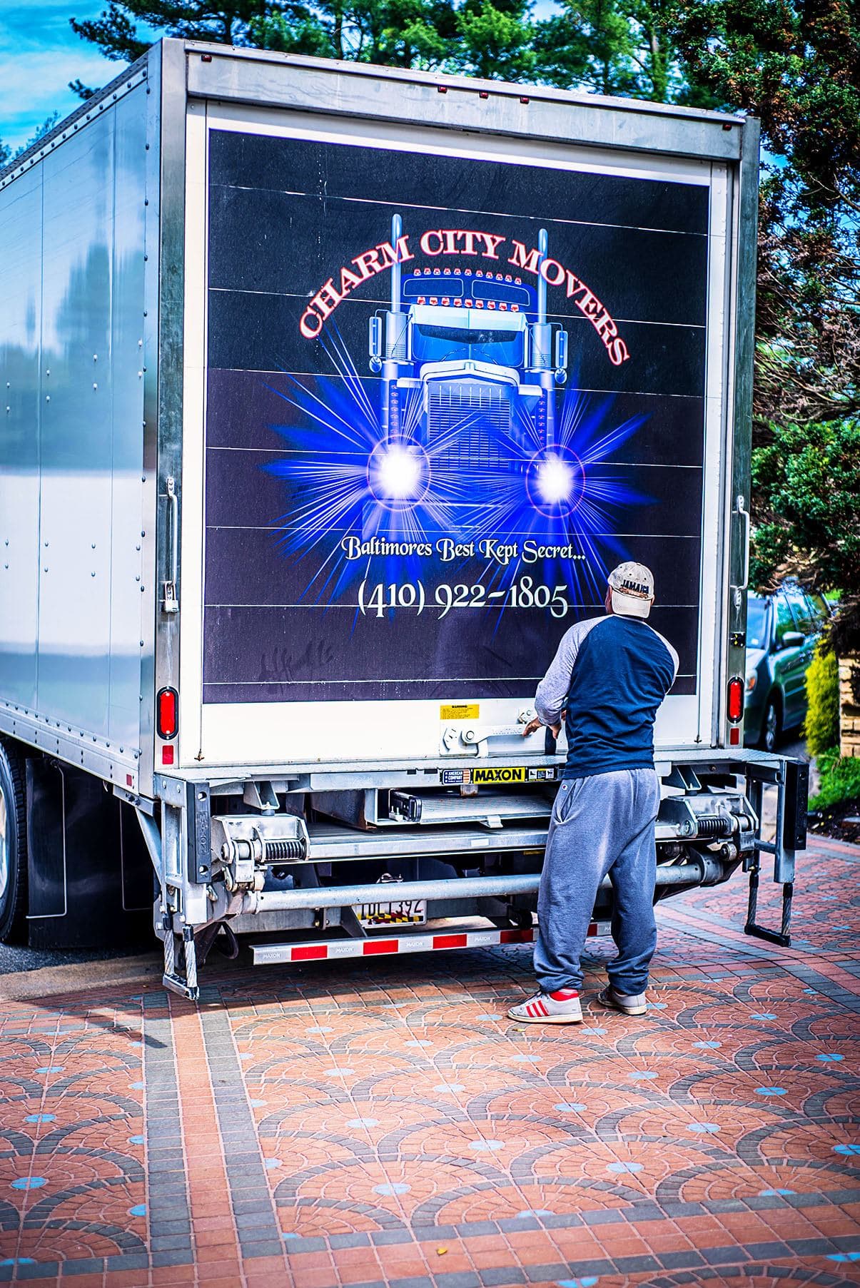 Charm City Movers moving truck