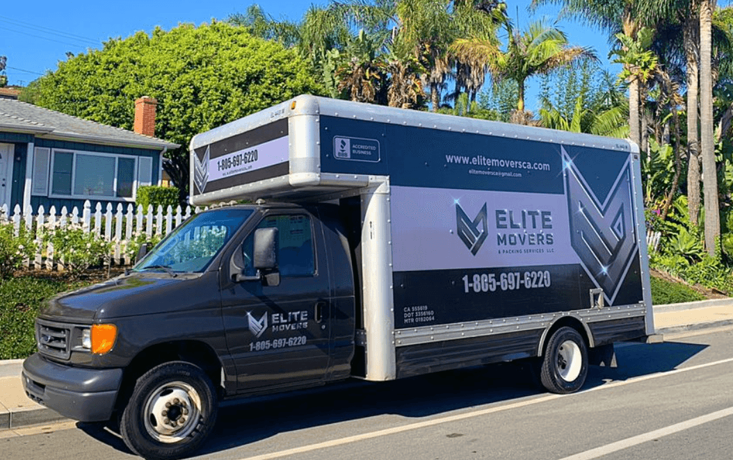 Elite Movers moving truck