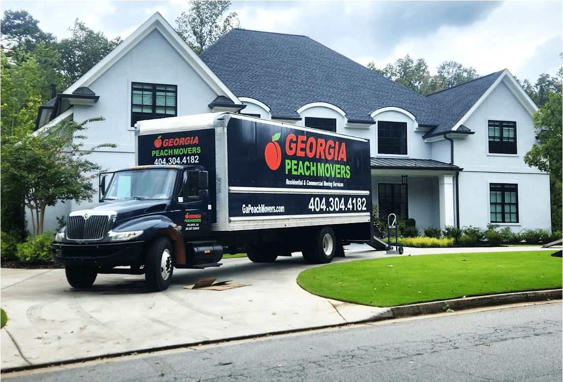 Georgia Peach Movers moving truck