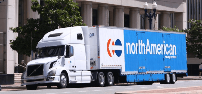 Lambert Transfer & Storage moving truck