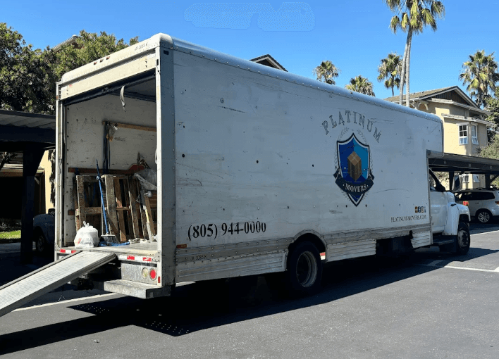 Platinum Movers moving truck