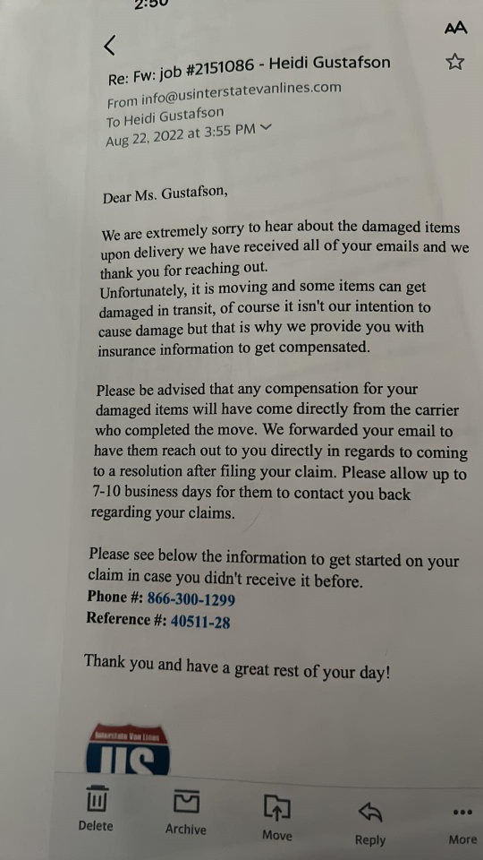 Evidence from Operation Protect Our Moves