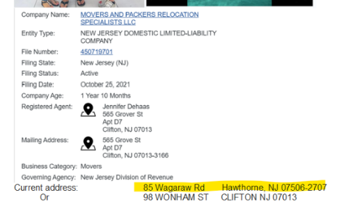 Evidence from Operation Protect Our Moves