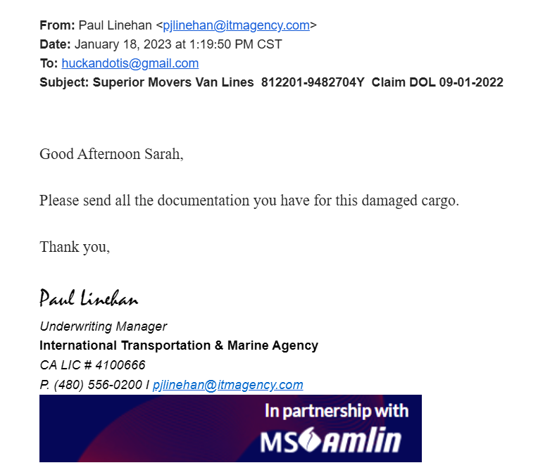 Evidence from Operation Protect Our Moves