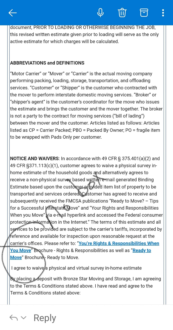 Evidence from Operation Protect Our Moves