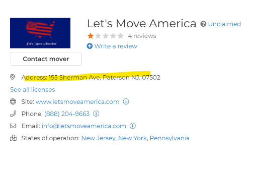 Evidence from Operation Protect Our Moves