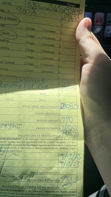 Evidence from Operation Protect Our Moves