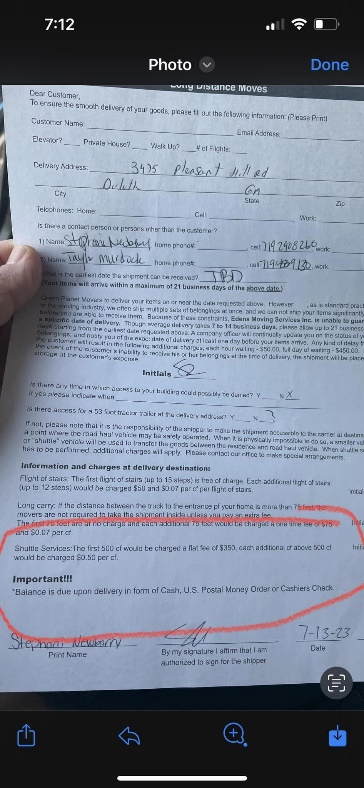 Evidence from Operation Protect Our Moves